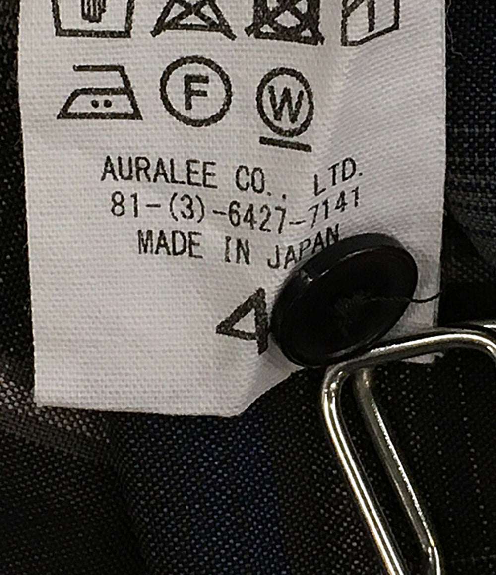 オーラリー 美品 長袖シャツ チェック ブラウン系 24SS A24SS01LC メンズ SIZE 4 AURALEE