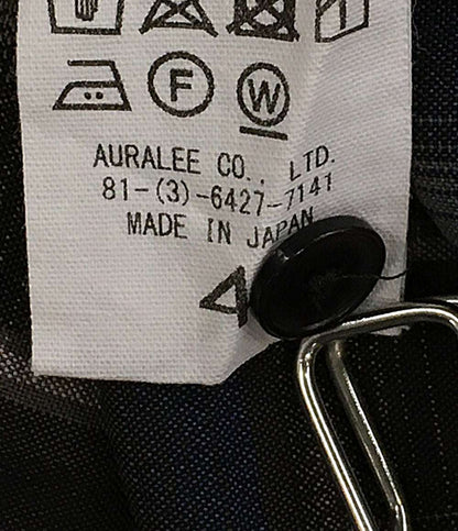 オーラリー 美品 長袖シャツ チェック ブラウン系 24SS A24SS01LC メンズ SIZE 4 AURALEE