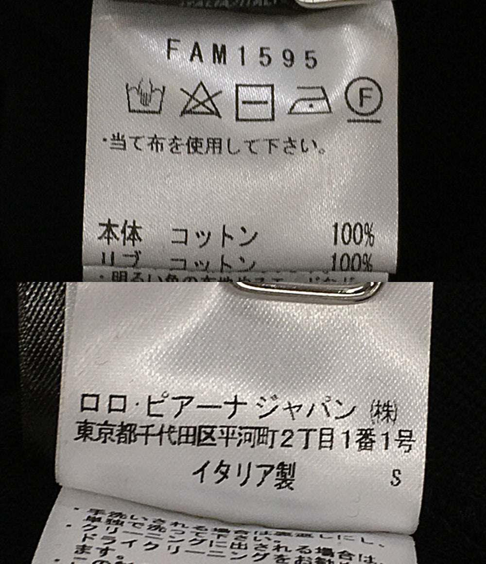 ロロピアーナ パーカー ×藤原ヒロシ Zip Hoodie White BLK FAM1595 メンズ SIZE L Loro Piana