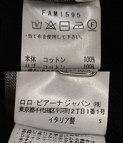 ロロピアーナ パーカー ×藤原ヒロシ Zip Hoodie White BLK FAM1595 メンズ SIZE L Loro Piana