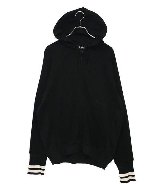 ロロピアーナ パーカー ×藤原ヒロシ Zip Hoodie White BLK FAM1595