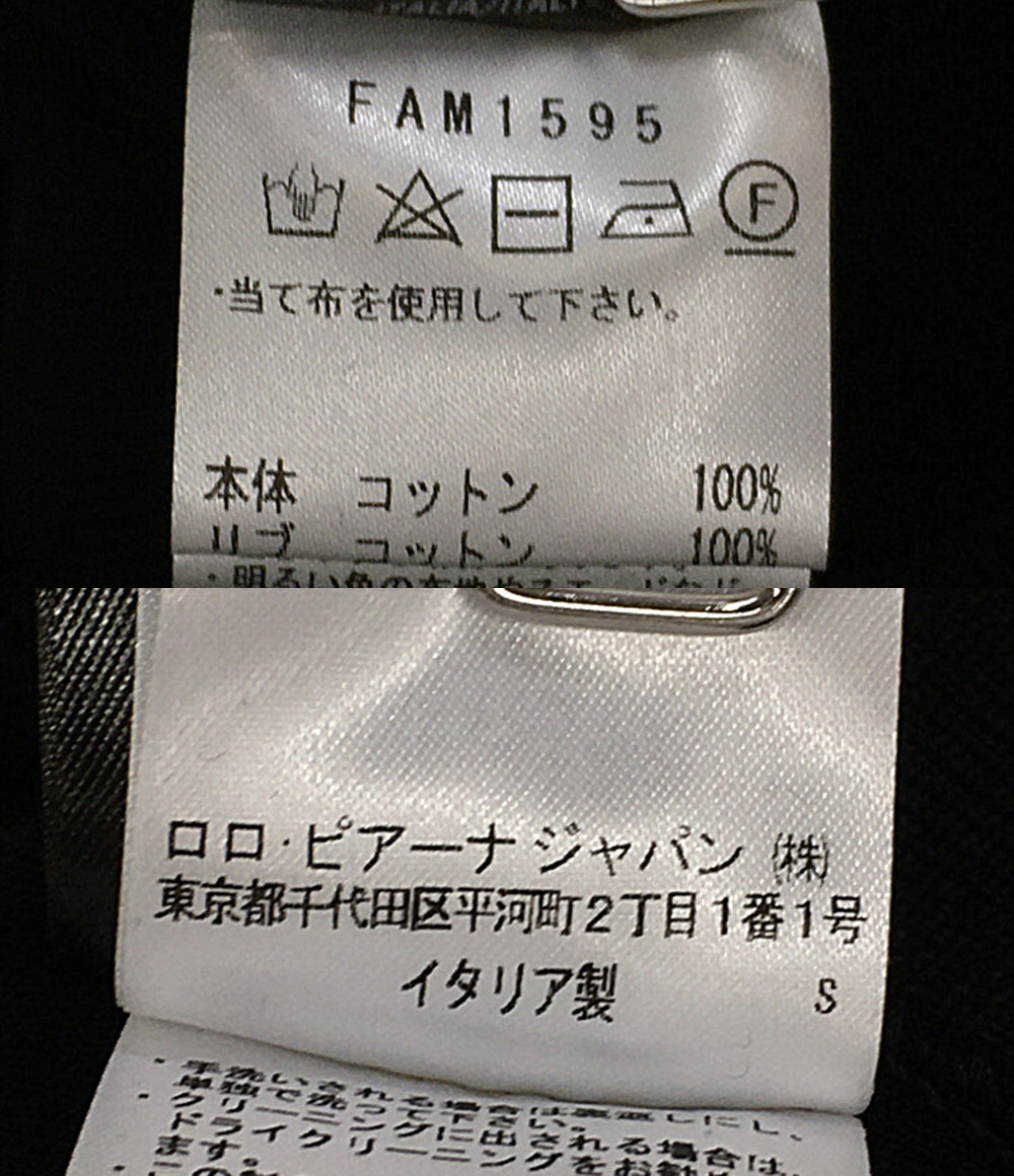 Loro Piana パーカー ×藤原ヒロシ Zip Hoodie White BLK FAM1595 メンズ SIZE L ロロピアーナ
