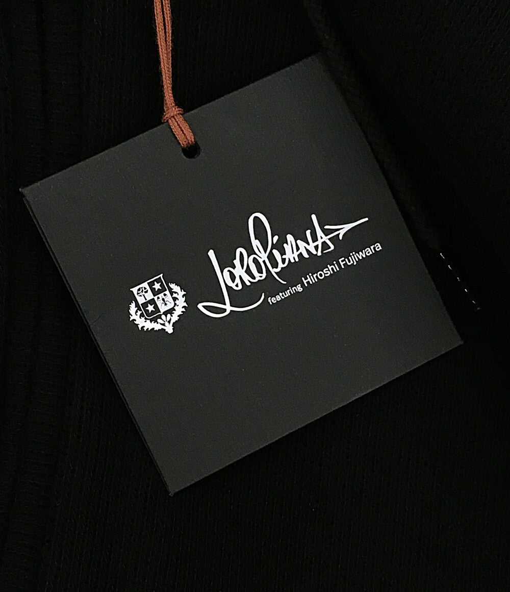 ロロピアーナ パーカー ×藤原ヒロシ Zip Hoodie White BLK FAM1595 メンズ SIZE L Loro Piana