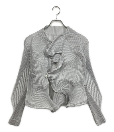 イッセイミヤケ ブラウス ホワイト a-poc AT43FD208 レディース SIZE 1 ISSEY MIYAKE