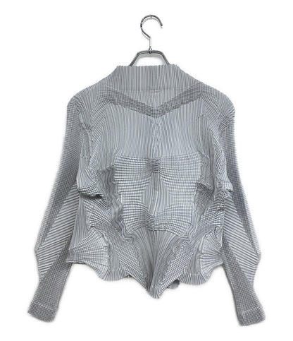 イッセイミヤケ ブラウス ホワイト a-poc AT43FD208 レディース SIZE 1 ISSEY MIYAKE