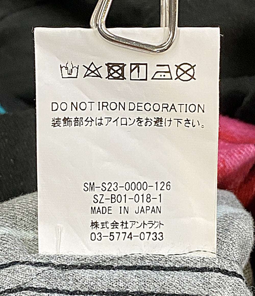 セントマイケル 長袖シャツ ブラック スカルローズ SM-S23-0000-126 メンズ SIZE L saint michael