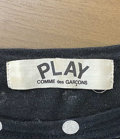 プレイコムデギャルソン 長袖Ｔシャツ ブラック ドット柄 AZ-T165 レディース SIZE L PLAY COMME des GARCONS