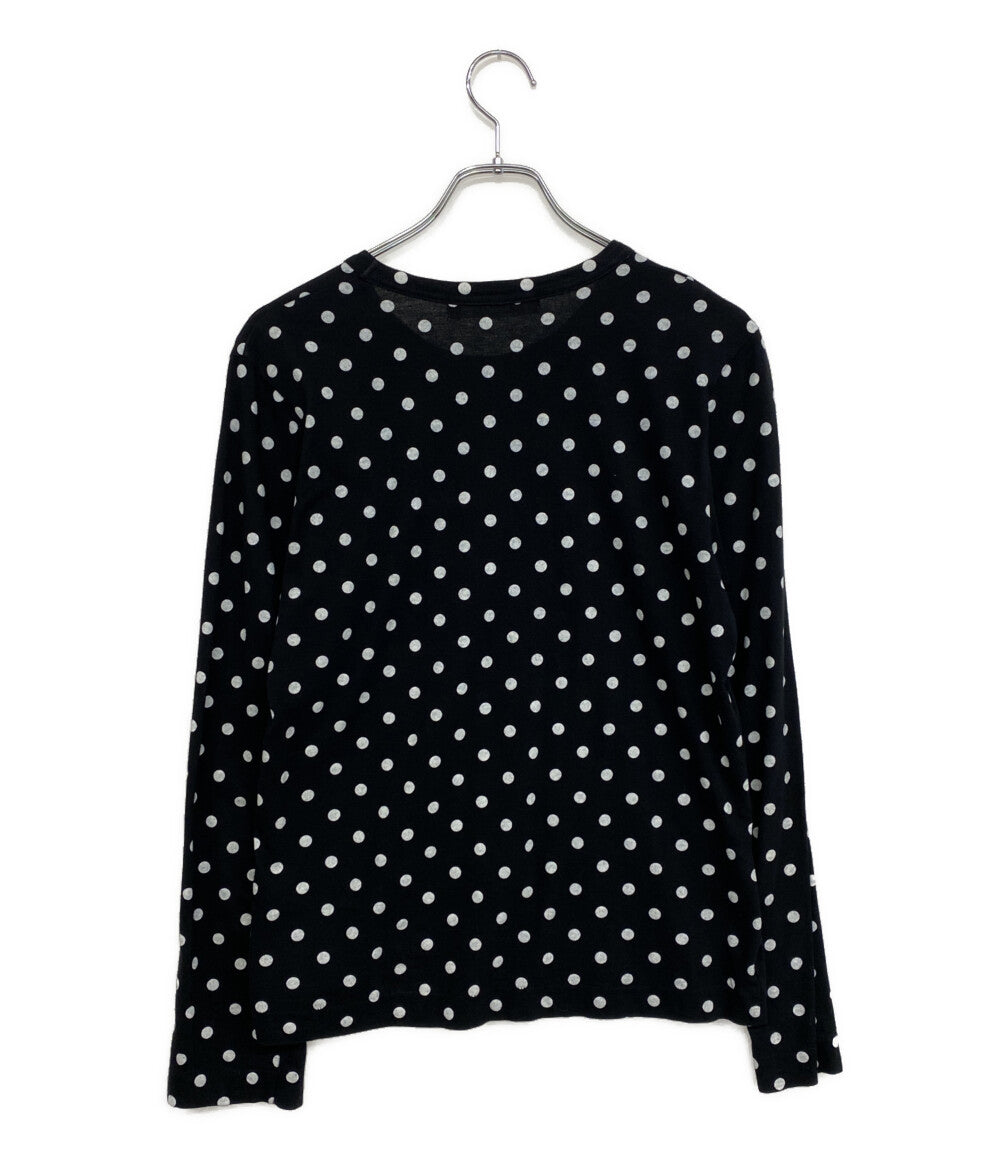 プレイコムデギャルソン 長袖Ｔシャツ ブラック ドット柄 AZ-T165 レディース SIZE L PLAY COMME des GARCONS