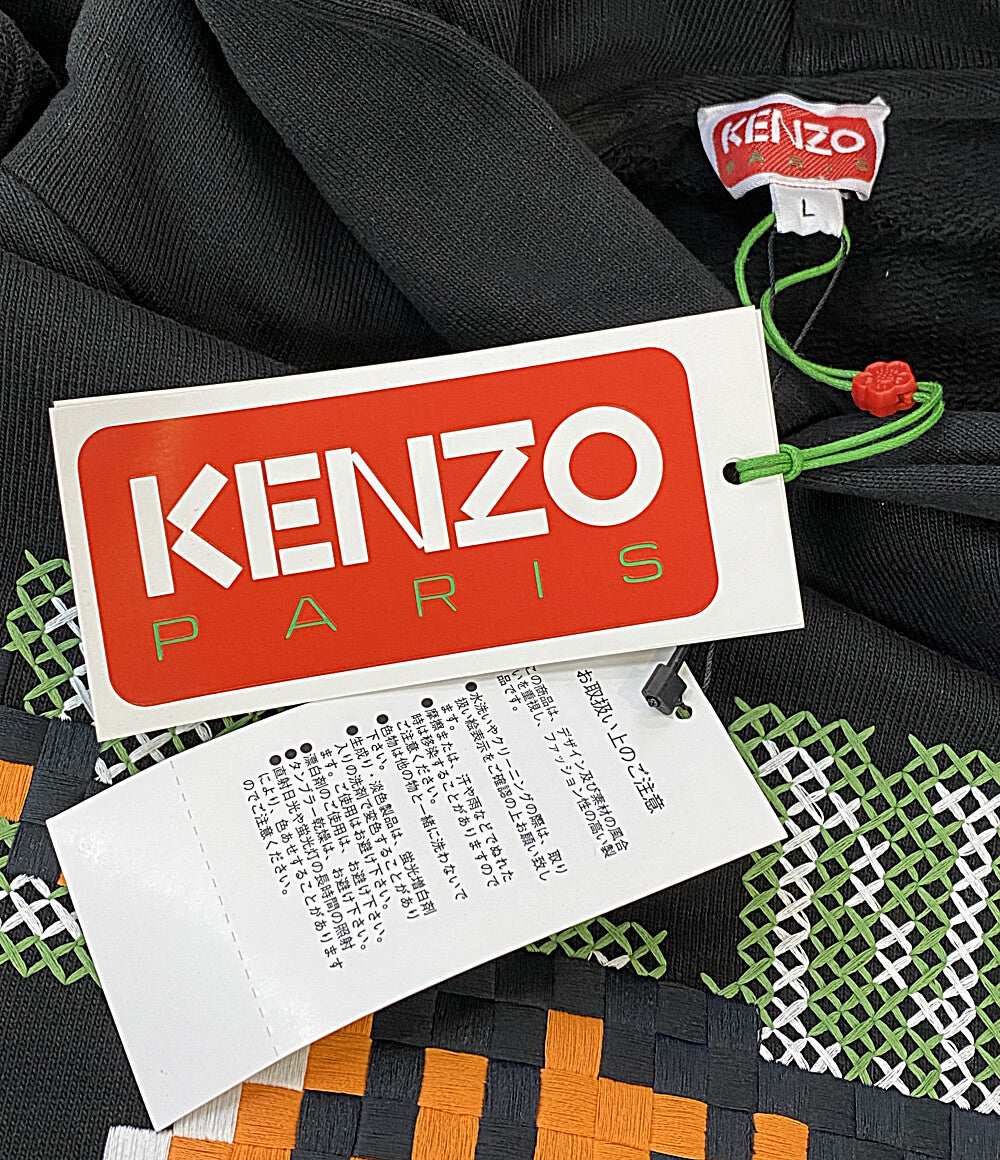 ケンゾー パーカー Pixel Hoodie BLK メンズ SIZE L KENZO