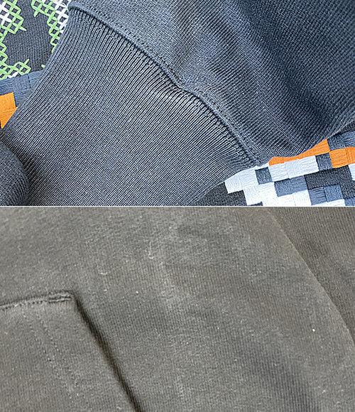 ケンゾー パーカー Pixel Hoodie BLK メンズ SIZE L KENZO