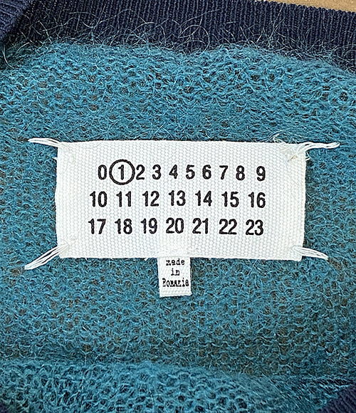 Maison Margiela 長袖ワンピース グリーン×ネイビー 21SS S51CU0252 レディース SIZE XS メゾンマルジェラ