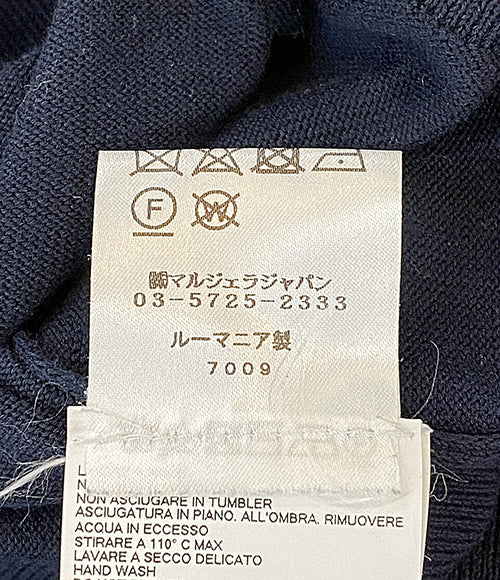 Maison Margiela 長袖ワンピース グリーン×ネイビー 21SS S51CU0252 レディース SIZE XS メゾンマルジェラ