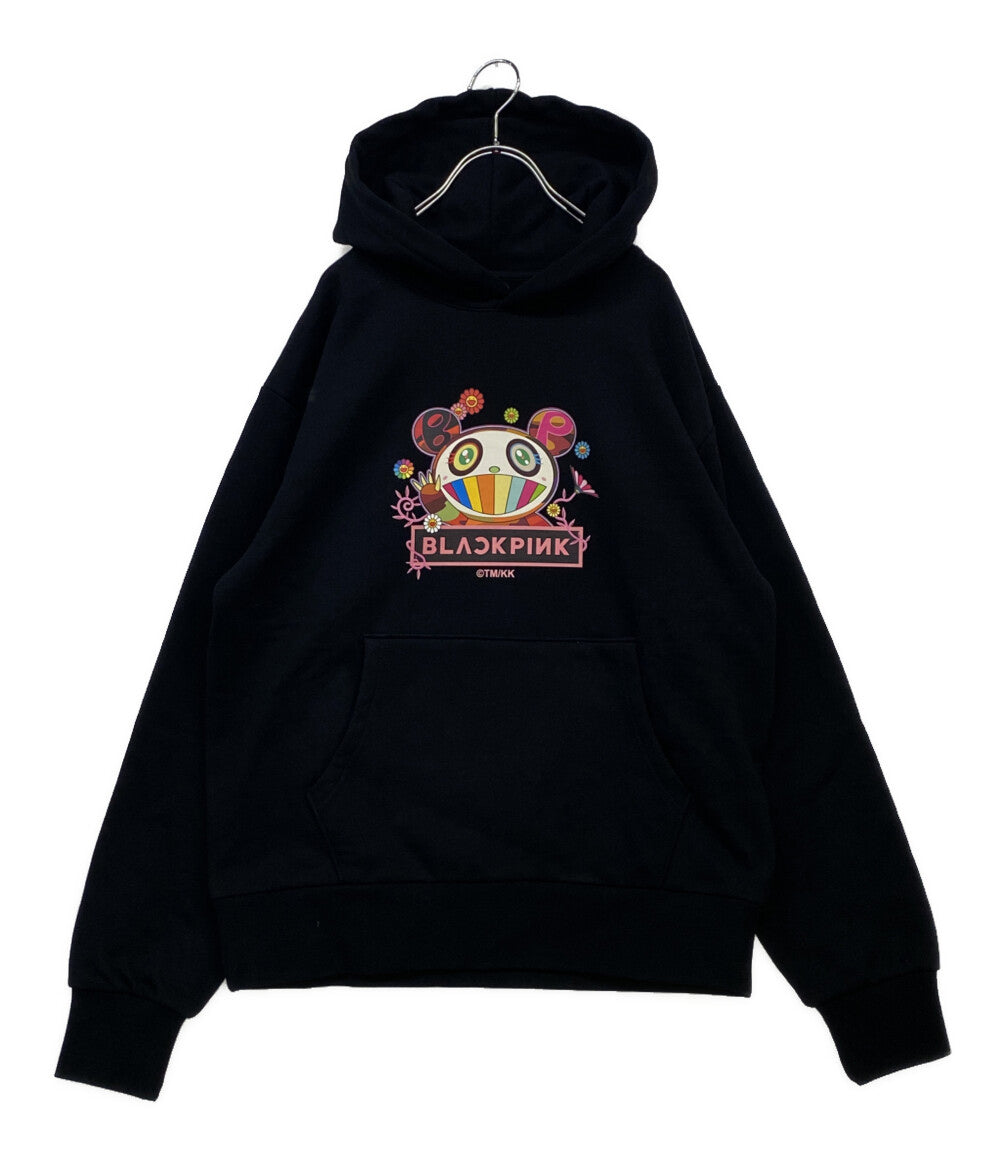 美品 村上隆 x ブラックピンク パーカー メンズ SIZE M takashi