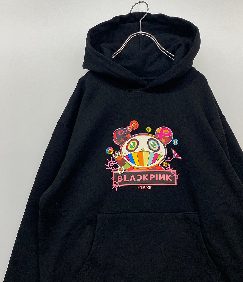 限定レアモデル　パーカー　ピンクブラック　Mサイズ　（再入荷） 美品 村上隆 x ブラックピンク パーカー メンズ SIZE M takashi