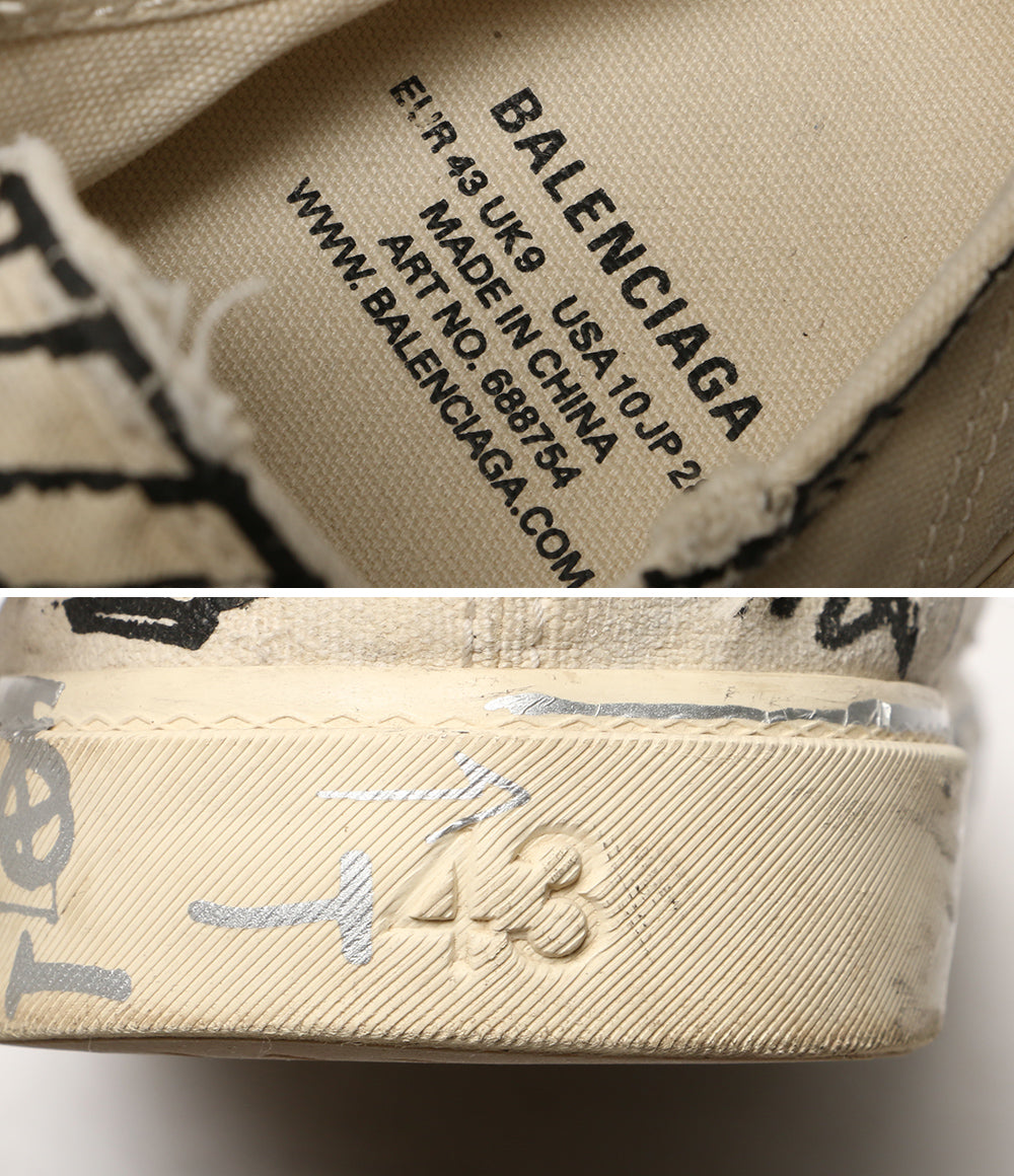 バレンシアガ スニーカー キャンバス 688754 メンズ SIZE 43 BALENCIAGA