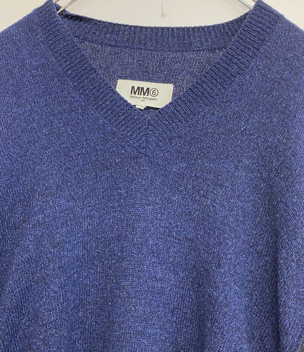 MM6 Maison Margiela ニット ネイビー Vネック S32CU0058 メンズ SIZE S エムエムシックス