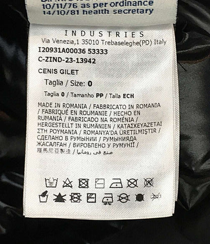 モンクレール ダウンベスト ブラック c-zind-23-13942 レディース SIZE - MONCLER