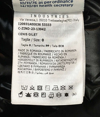 モンクレール ダウンベスト ブラック c-zind-23-13942 レディース SIZE - MONCLER