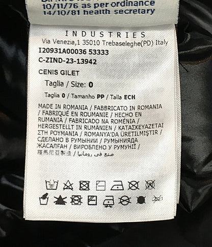 MONCLER ダウンベスト ブラック c-zind-23-13942 レディース SIZE - モンクレール