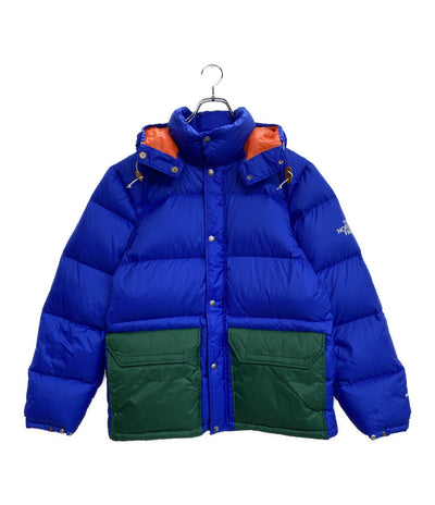 ザ・ノースフェイス 美品 ダウンジャケット COLOR BLOCK SIERRA DOWN PARKA ブルー メンズ SIZE M THE NORTH FACE
