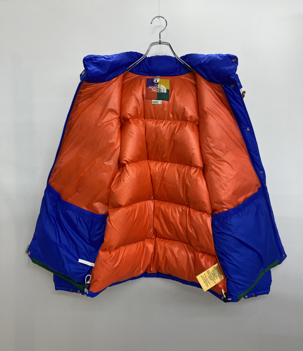 美品 THE NORTH FACE ダウンジャケット COLOR BLOCK SIERRA DOWN PARKA ブルー メンズ SIZE M ザ・ノースフェイス