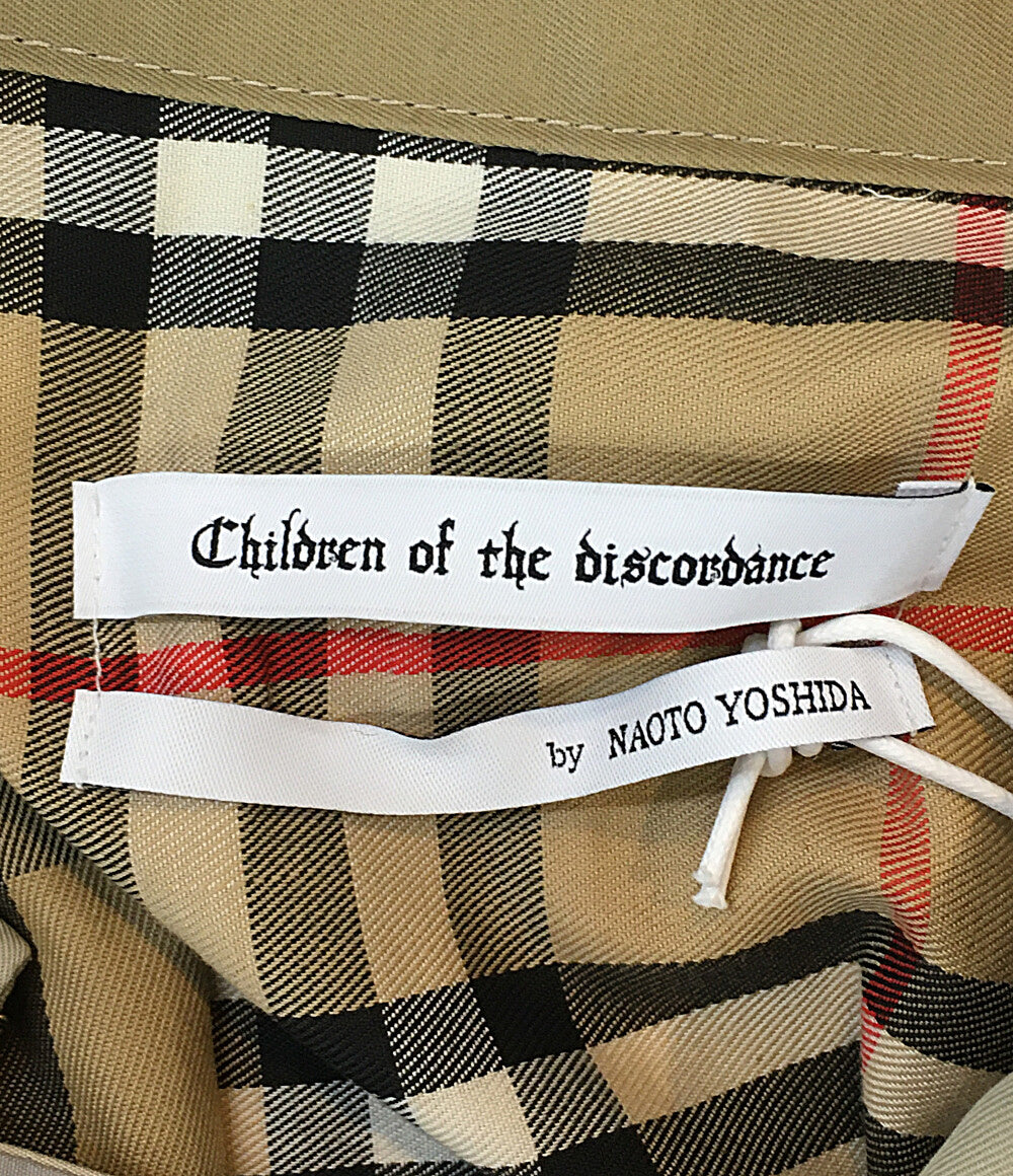 children of the discordance トレンチコート パッチワーク ベージュ系 COTDNYCO-412 メンズ SIZE 2 チルドレンオブザディスコーダンス
