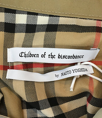 children of the discordance トレンチコート パッチワーク ベージュ系 COTDNYCO-412 メンズ SIZE 2 チルドレンオブザディスコーダンス