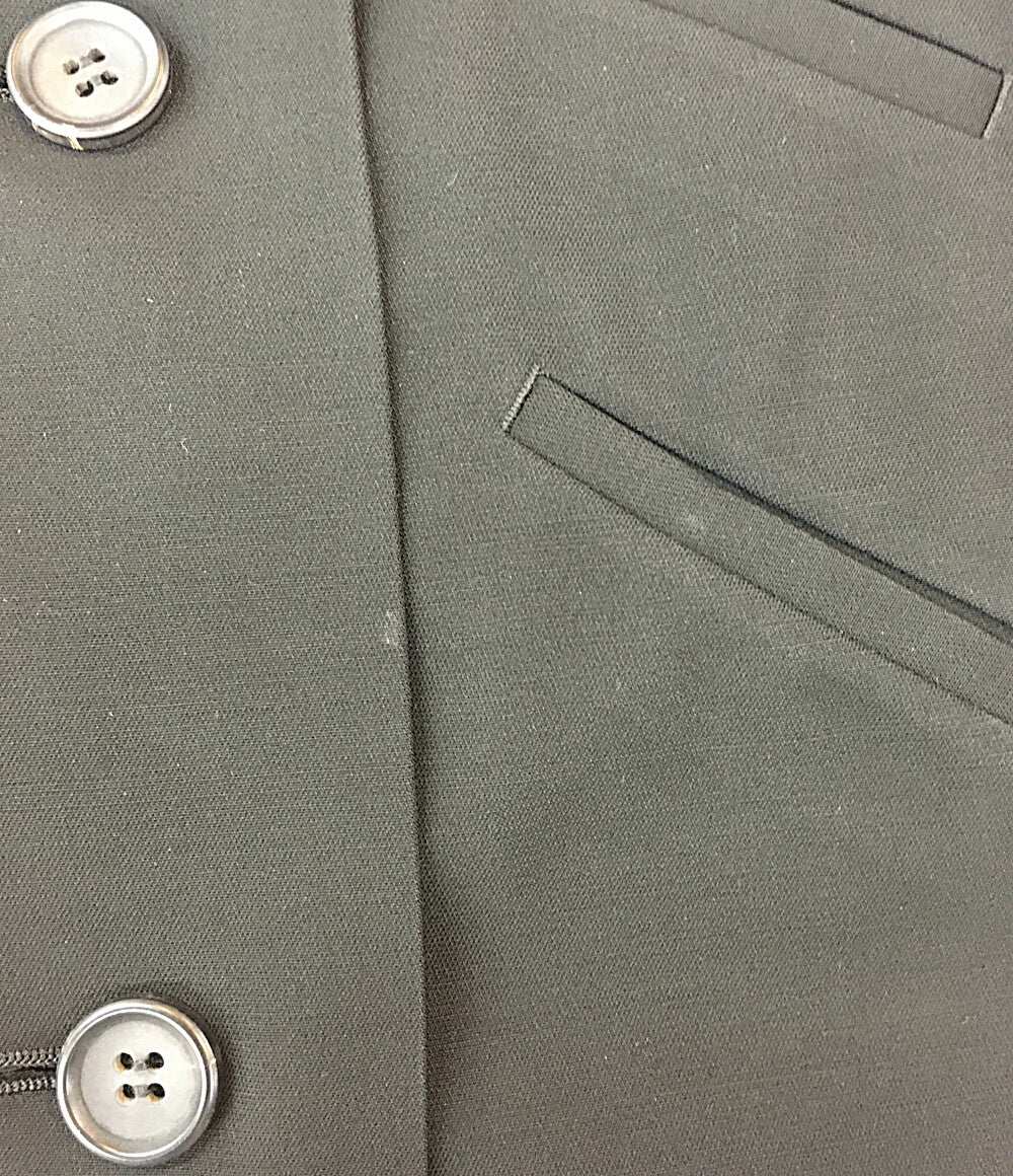 イッセイミヤケ ウールノースリーブロングジャケット グローブポケット IM73FE501 レディース SIZE 2 ISSEY MIYAKE