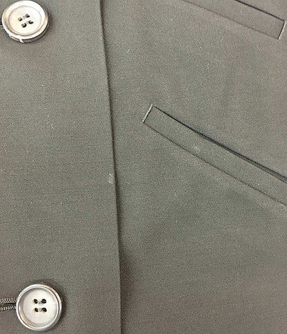 イッセイミヤケ ウールノースリーブロングジャケット グローブポケット IM73FE501 レディース SIZE 2 ISSEY MIYAKE