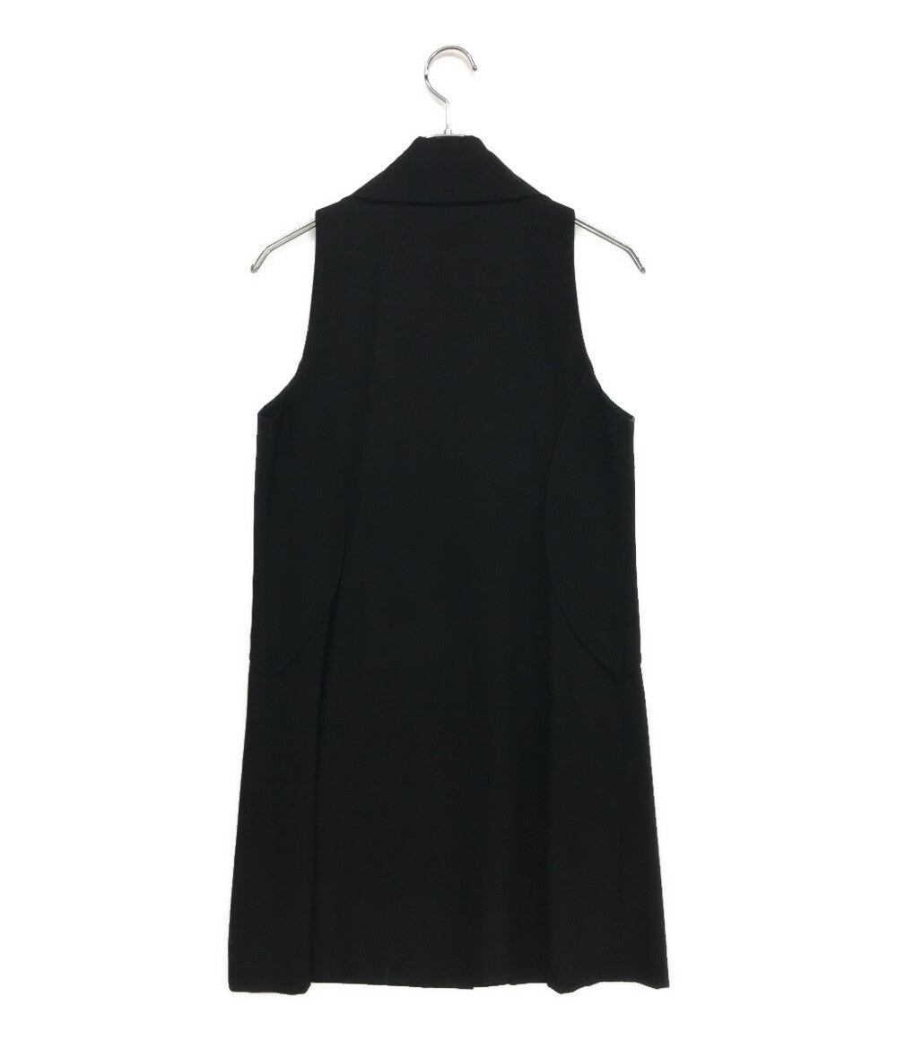 イッセイミヤケ ウールノースリーブロングジャケット グローブポケット IM73FE501 レディース SIZE 2 ISSEY MIYAKE