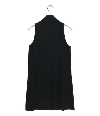 イッセイミヤケ ウールノースリーブロングジャケット グローブポケット IM73FE501 レディース SIZE 2 ISSEY MIYAKE