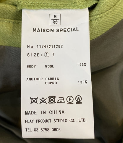 美品 メゾンスペシャル ジャケット カバーオール ライトグリーン Prime-Over 3rd Jacket 11242211202 メンズ SIZE 01 MAISON SPECIAL