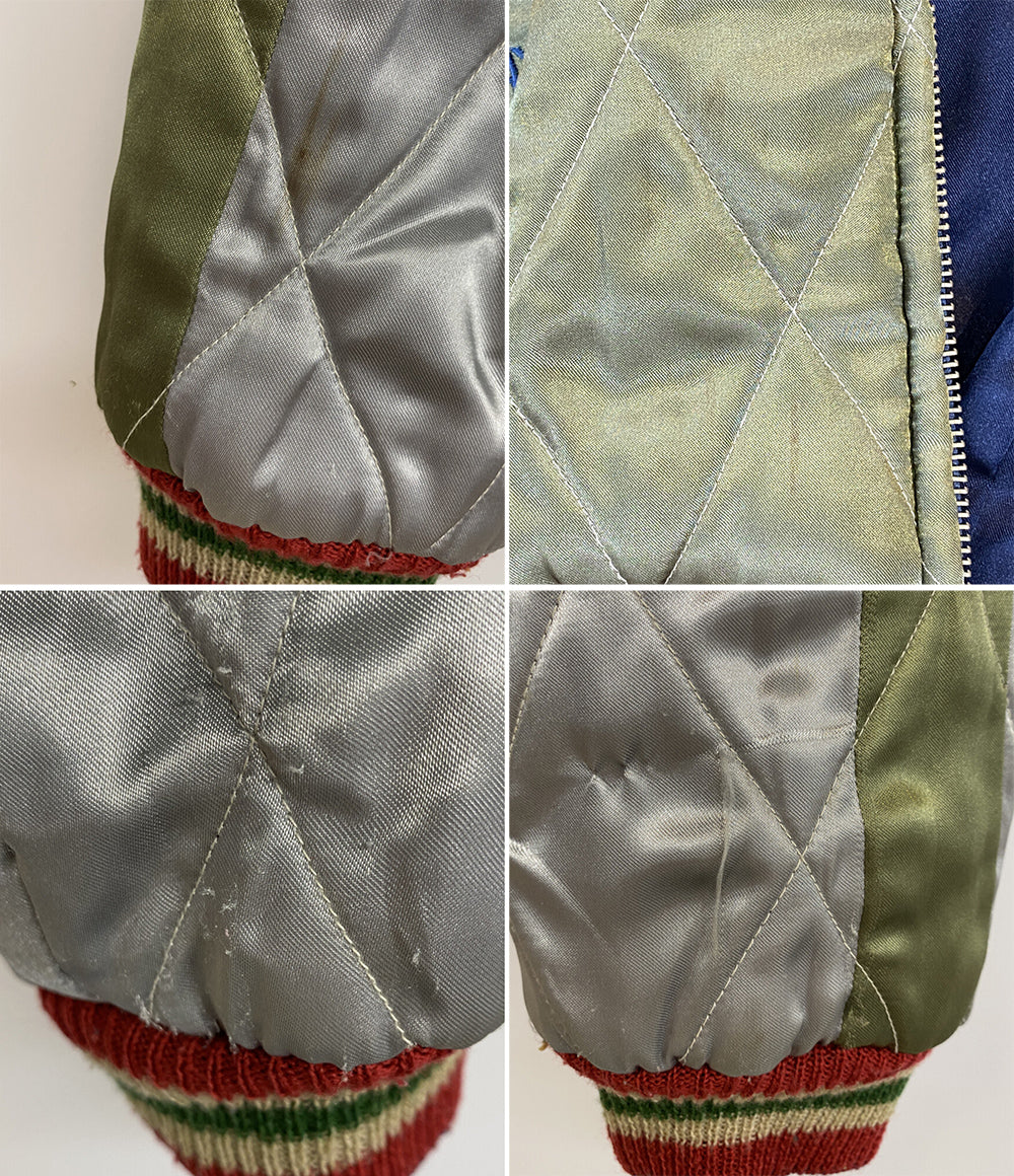 東洋エンタープライズ トウヨウエンタープライズ スカジャン 孔雀グアム ネイビー カーキ TT10931 メンズ SIZE S