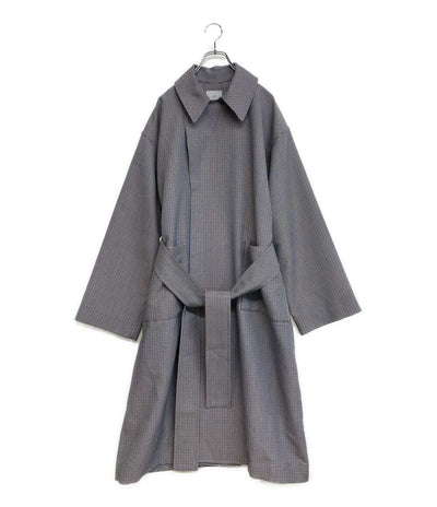 美品 アタ トレンチコート 千鳥柄 A-2010-T-01 メンズ SIZE F ATHA