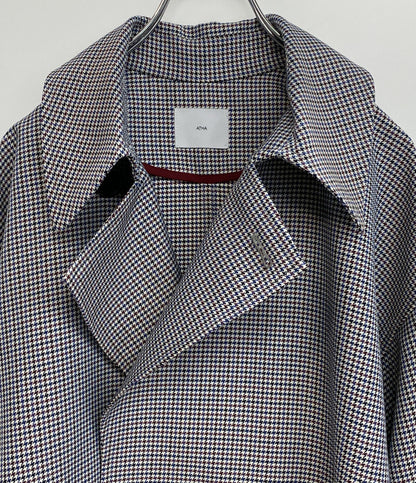 美品 ATHA アタ トレンチコート 千鳥柄 A-2010-T-01 メンズ SIZE F