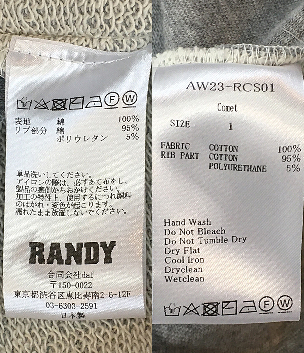 RANDY ランディ スウェット ホワイト 23AW AW23-RCS01 メンズ SIZE 1