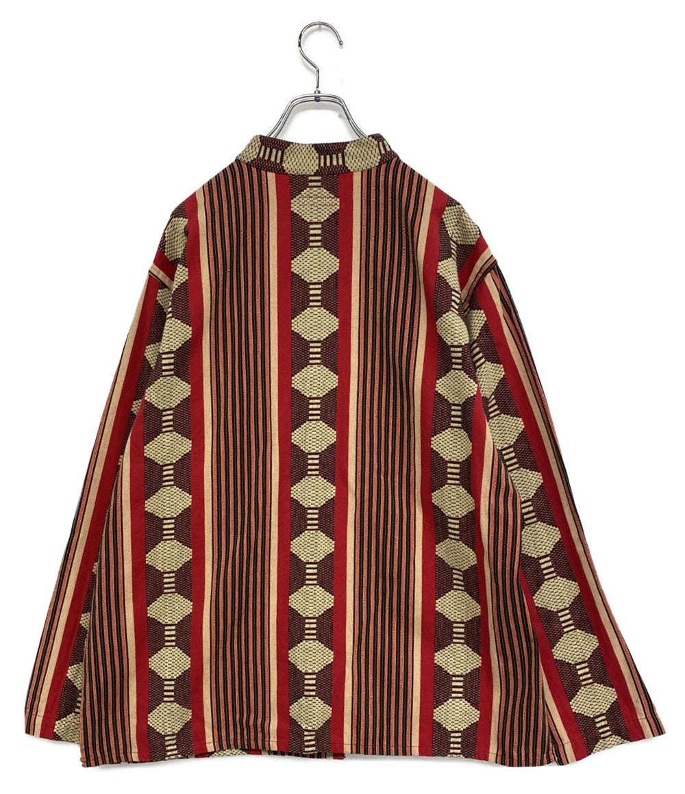 ENGINEERED GARMENTS 長袖シャツ ETHNIC カバオール レッド メンズ SIZE M エンジニアードガーメンツ