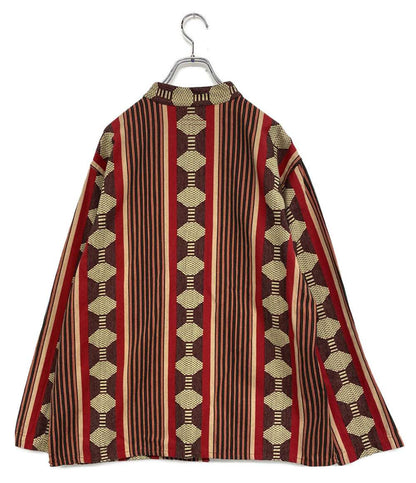 ENGINEERED GARMENTS 長袖シャツ ETHNIC カバオール レッド メンズ SIZE M エンジニアードガーメンツ
