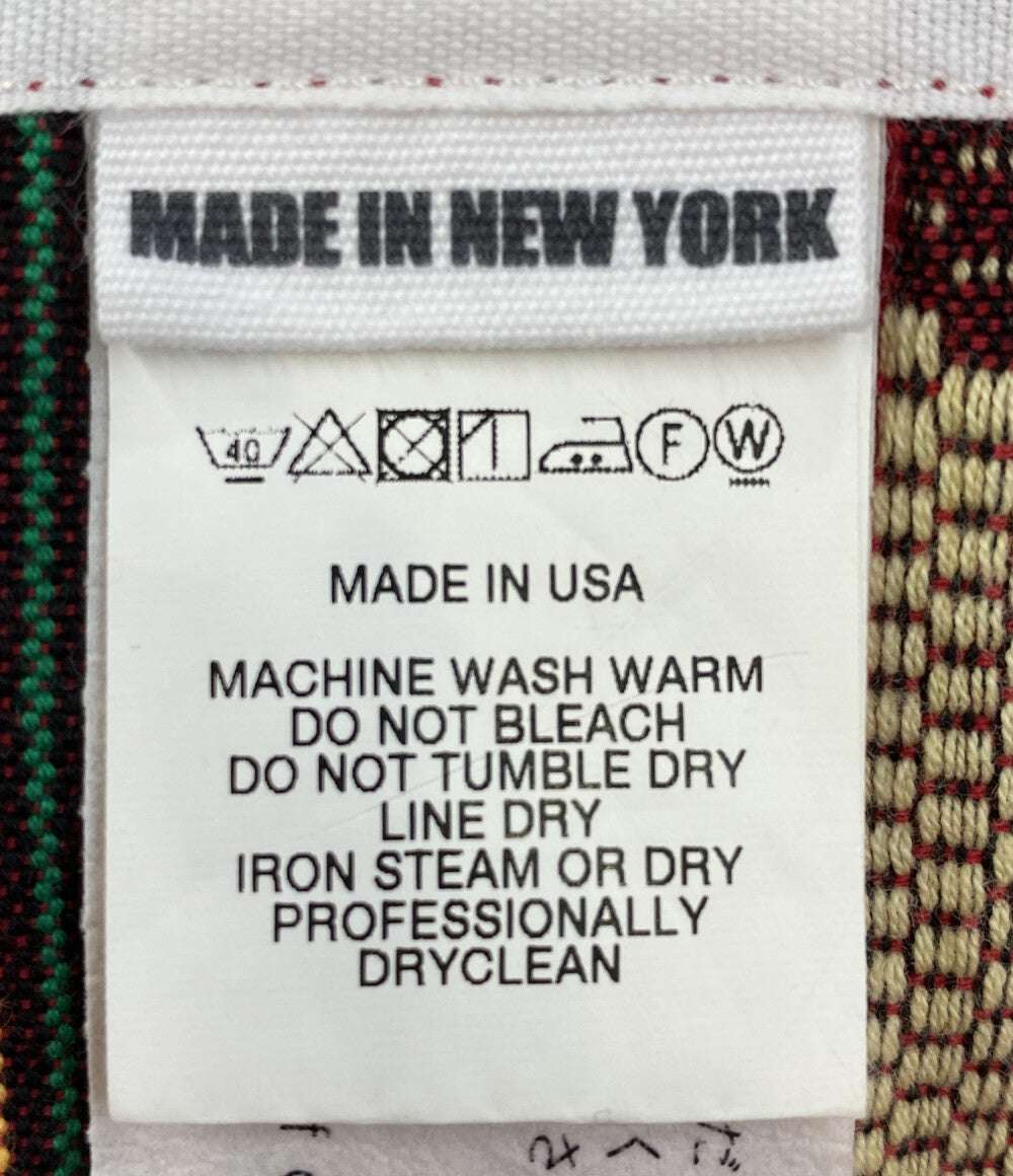 ENGINEERED GARMENTS 長袖シャツ ETHNIC カバオール レッド メンズ SIZE M エンジニアードガーメンツ