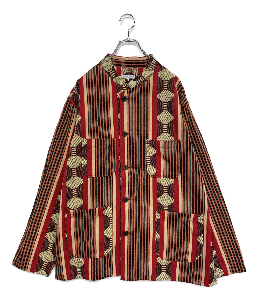 ENGINEERED GARMENTS 長袖シャツ ETHNIC カバオール レッド メンズ SIZE M エンジニアードガーメンツ