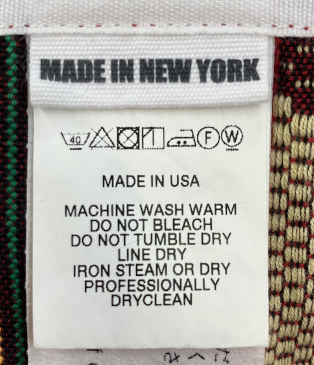 ENGINEERED GARMENTS 長袖シャツ ETHNIC カバオール レッド メンズ SIZE M エンジニアードガーメンツ