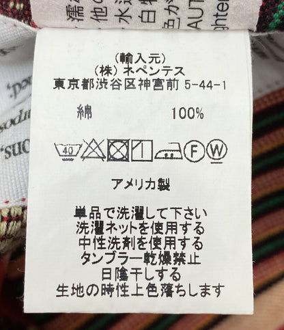 ENGINEERED GARMENTS 長袖シャツ ETHNIC カバオール レッド メンズ SIZE M エンジニアードガーメンツ