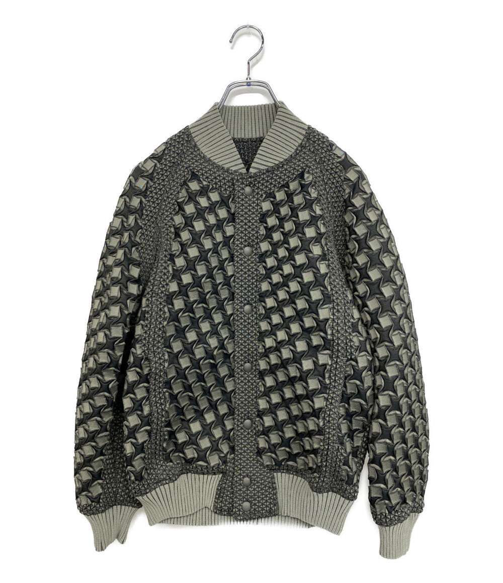 美品 A-POC ABLE ISSEY MIYAKE エイポック エイブル イッセイ ミヤケ ブルゾン TYPE-O 001 グレー AT53FC248 メンズ SIZE 1