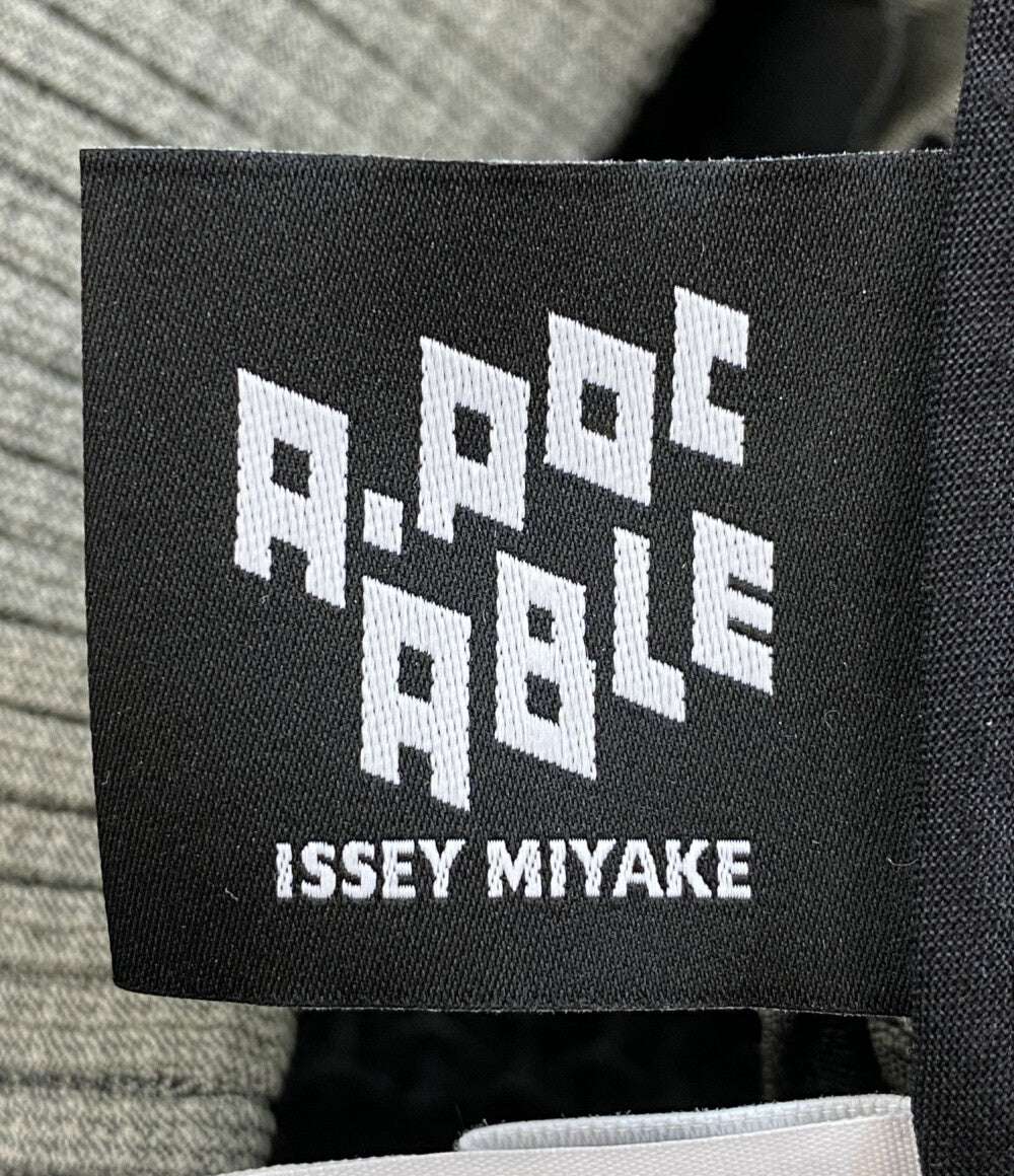 美品 A-POC ABLE ISSEY MIYAKE エイポック エイブル イッセイ ミヤケ ブルゾン TYPE-O 001 グレー AT53FC248 メンズ SIZE 1