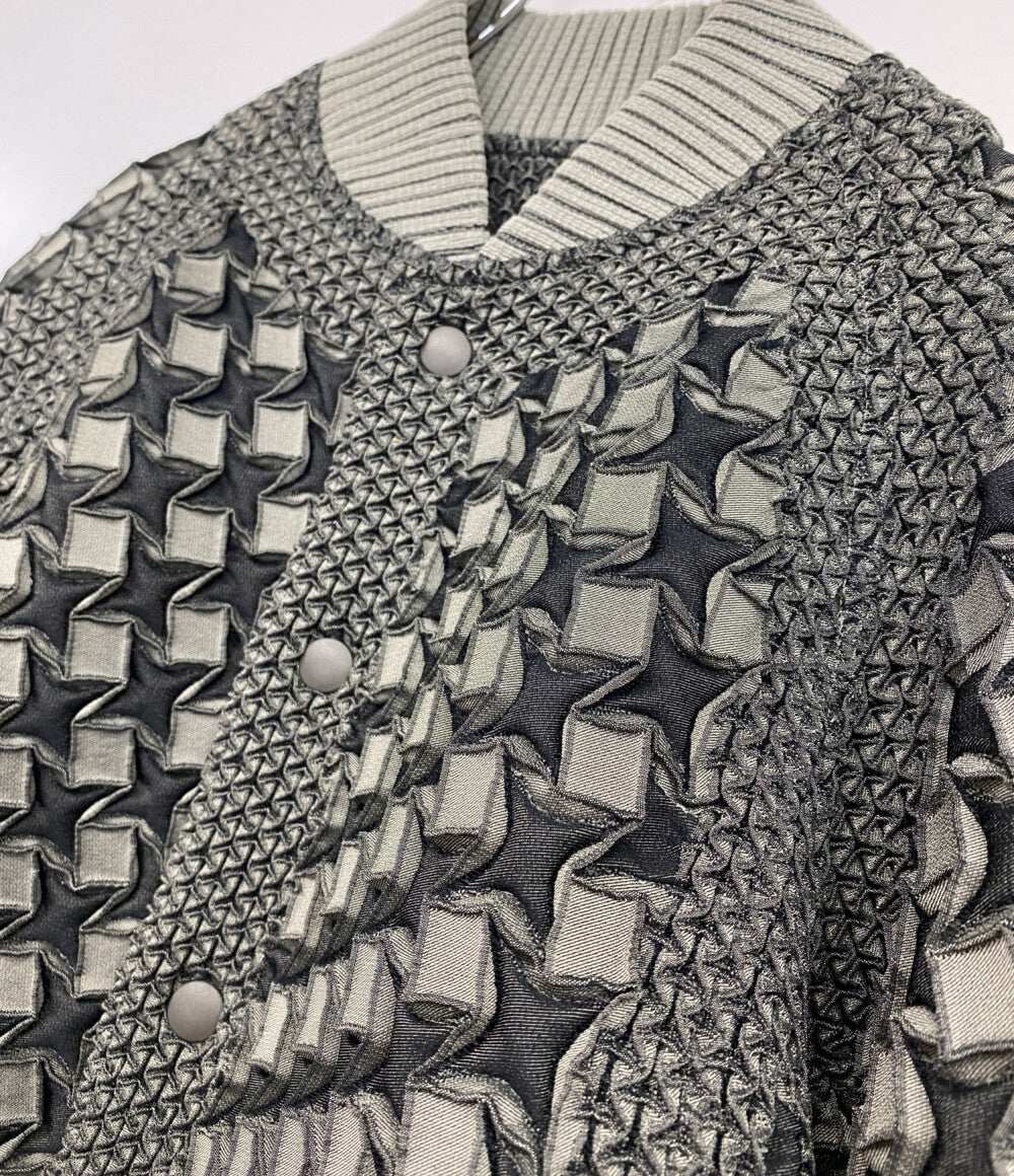 美品 A-POC ABLE ISSEY MIYAKE エイポック エイブル イッセイ ミヤケ ブルゾン TYPE-O 001 グレー AT53FC248 メンズ SIZE 1