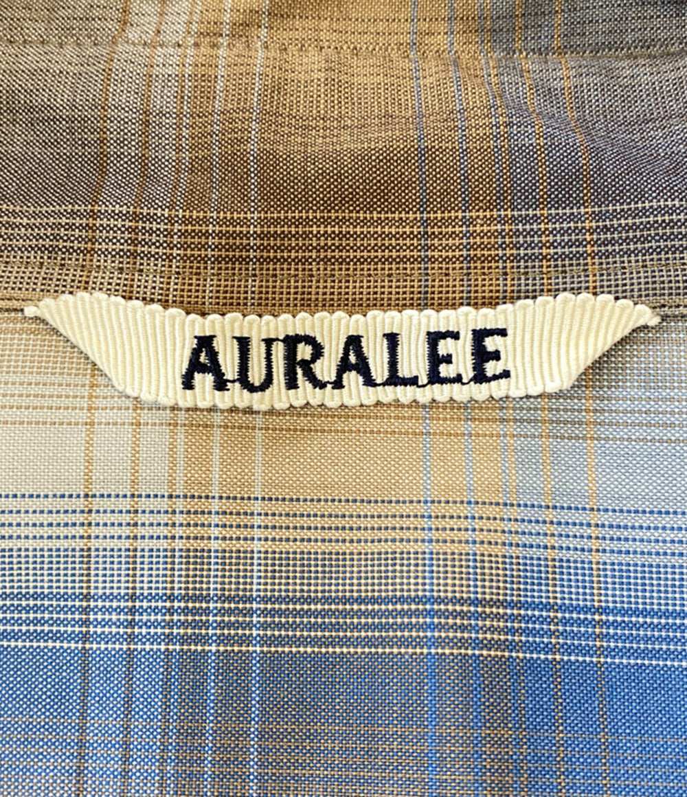 AURALEE 長袖シャツ super light wool check shirt メンズ SIZE 4 オーラリー