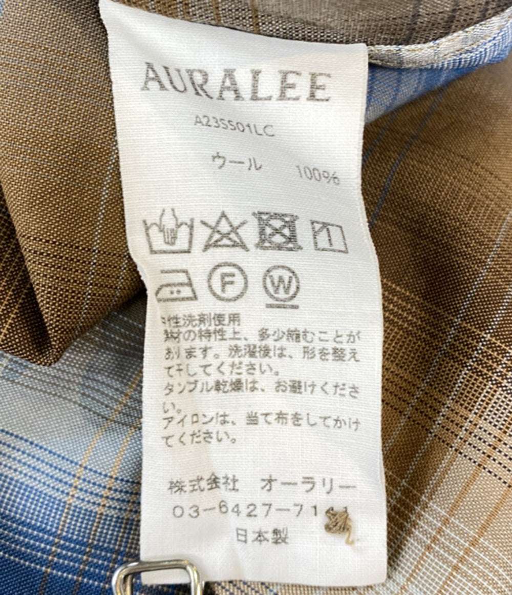 AURALEE 長袖シャツ super light wool check shirt メンズ SIZE 4 オーラリー