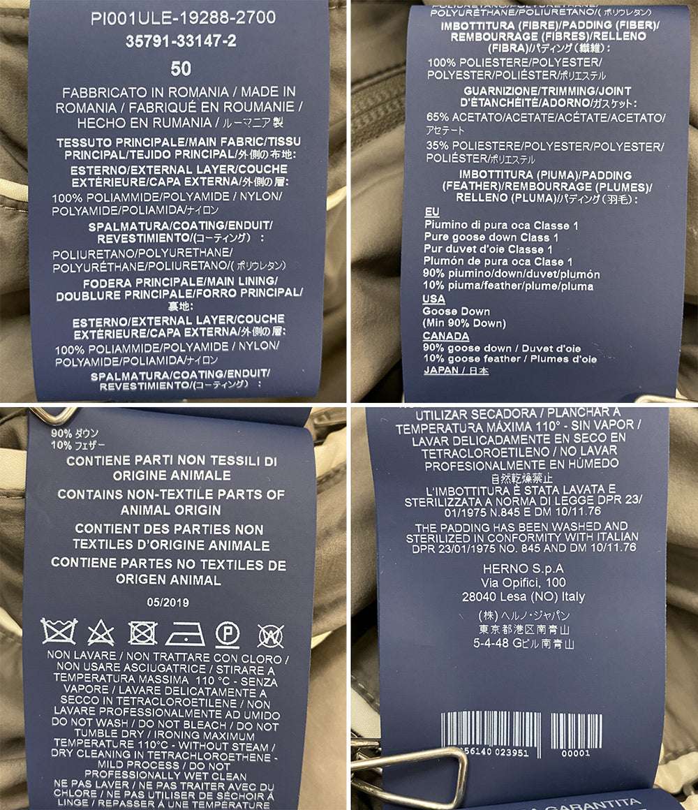 HERNO LEGEND ヘルノレジェンド テイラードダウンジャケット 35791-33147-2 メンズ SIZE 50