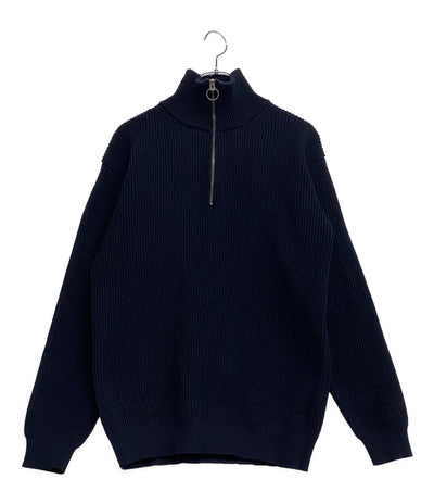 nanamica ハーフジップニット ネイビー メンズ SIZE S ナナミカ