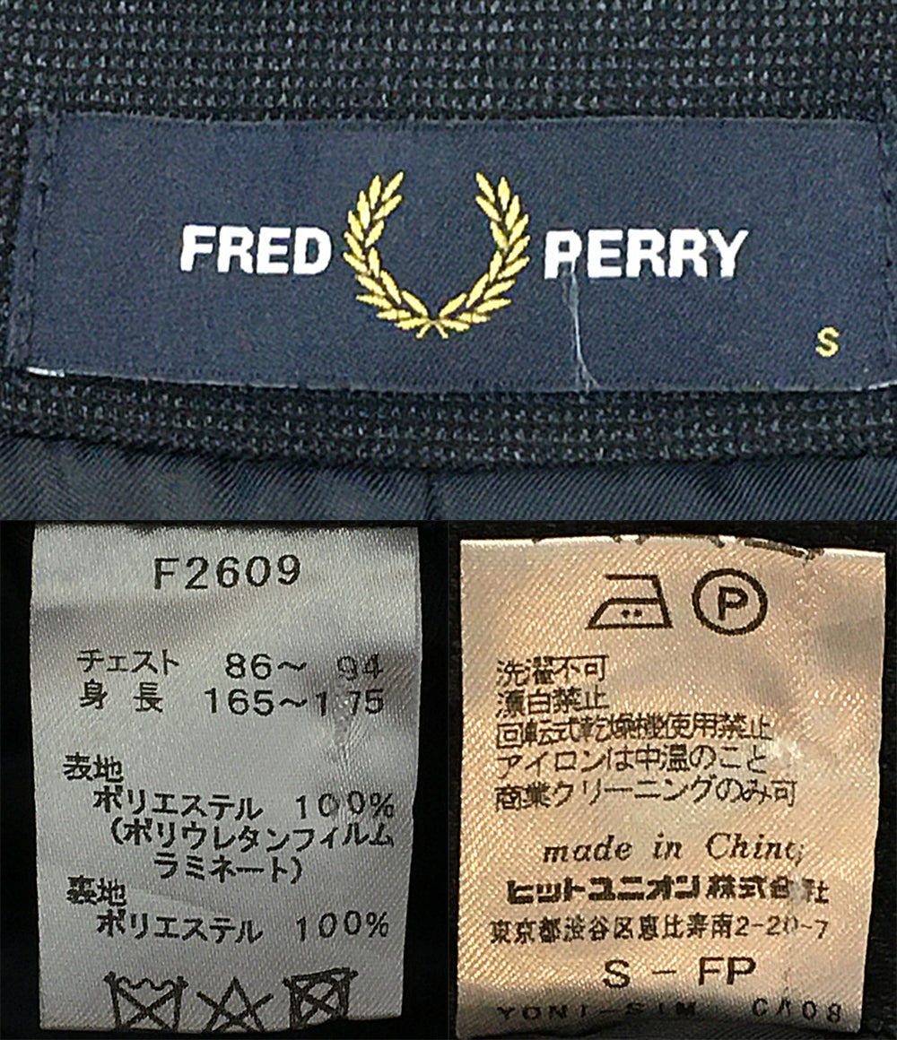 FRED PERRY コート military parka ネイビー F2609 メンズ SIZE S フレッドペリー